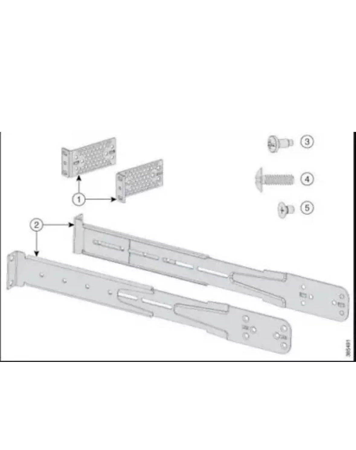 Cisco 4PT-KIT-T2= Extension rails brackets for four-point mounting C9300 Series