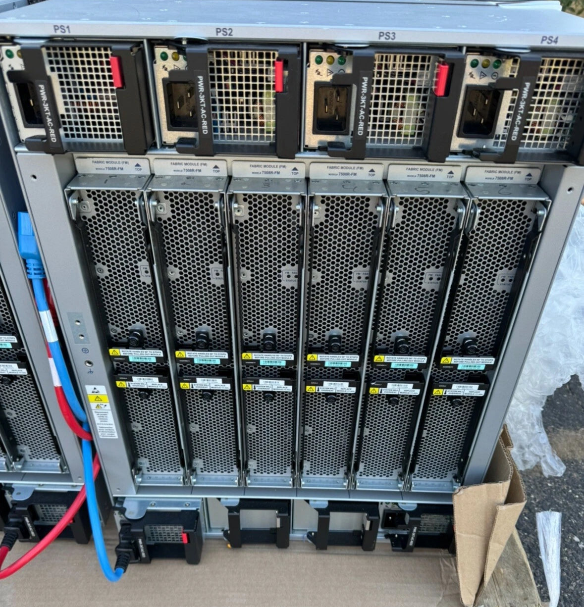 Arista DCS-7508R-BND 7508R Chassis w/ 2x DCS-7500-SUP2 & 4x DCS-7500R2A-36CQ-LC